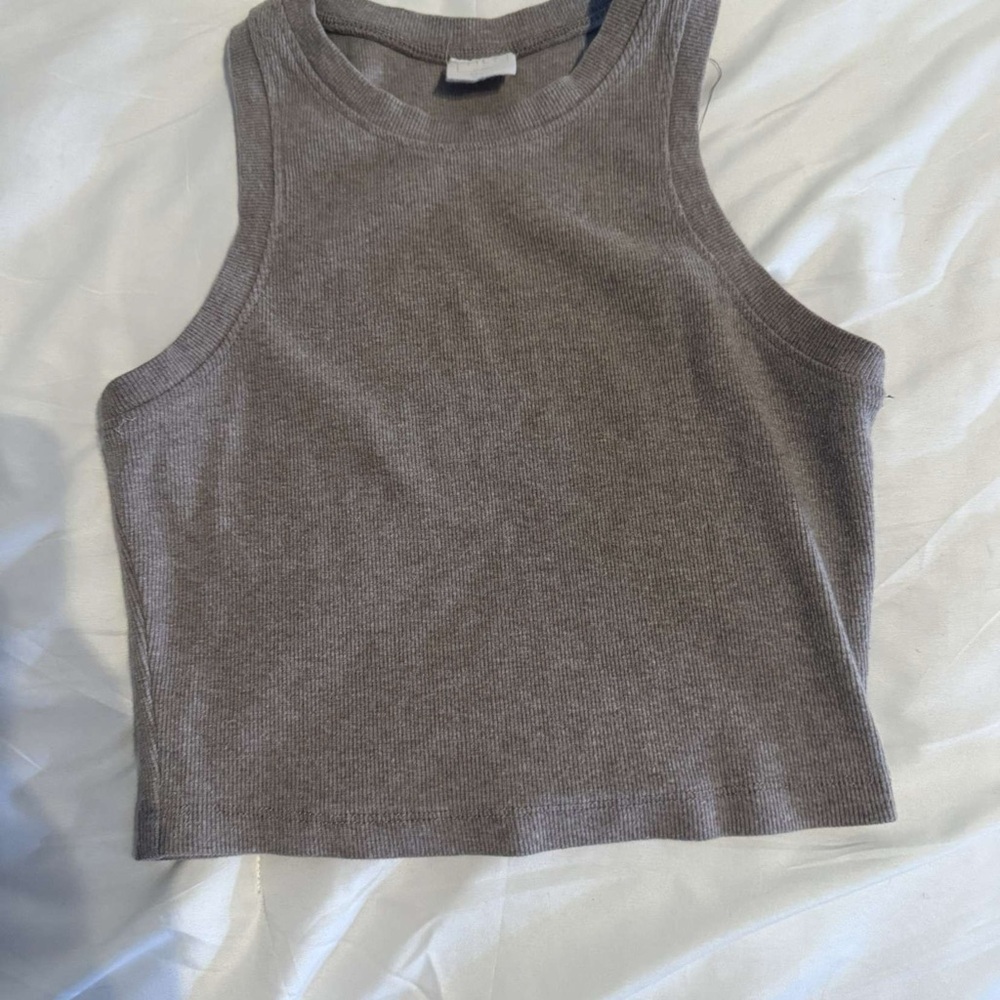 Full Tilt Gray Sleeveless Tank